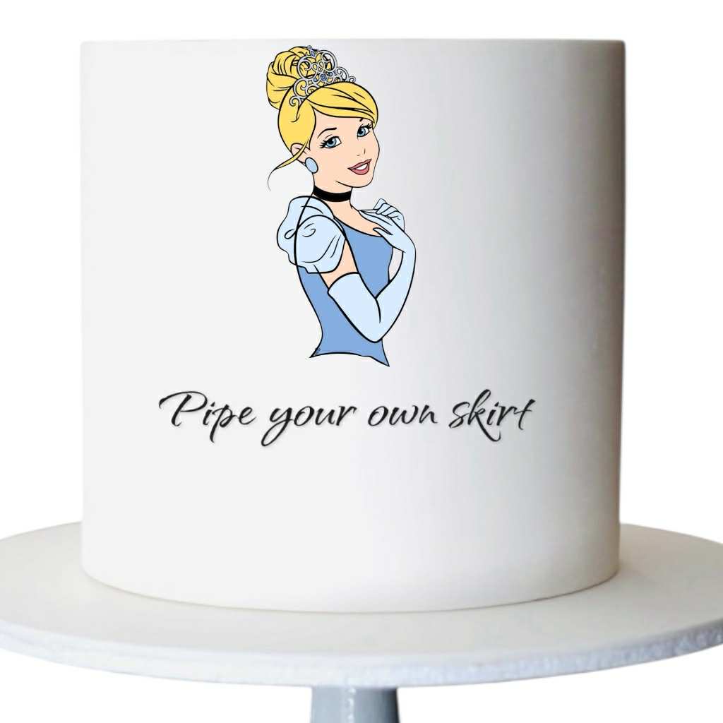 Blue Princess Portrait - Edible Impressions