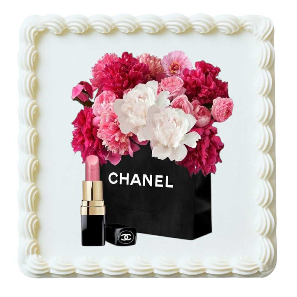 Shopping bag with flowers
