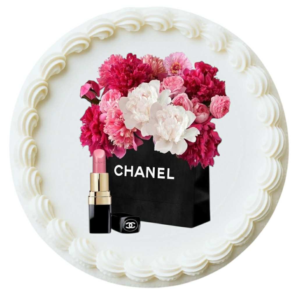 Shopping bag with flowers