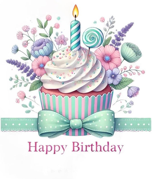 Birthday Cupcake - Edible Impressions