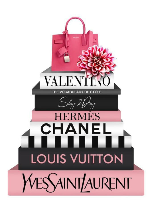 Designer labeled books & bag - Edible Impressions
