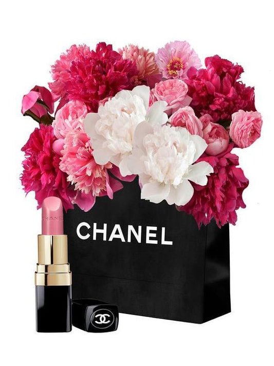 Shopping bag with flowers - Edible Impressions